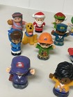 Lot Of Fisher Price Little People Figures Santa Elf Farmer Pilot Construction  