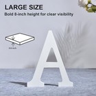 8 Inch Wooden Letter A For Wall Decor  Large White Wood Standing Letters For    