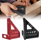 3d Multi-angle Measuring Ruler 45   90   Aluminum Woodworking Square Tool Sp