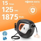 Giraffe Tools Retractable Power Cord Reel  50ft Extension Cord Reel 12awg 3c Sjt