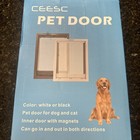 Ceesc Cat Or Dog Door With Soft Transparent Magnetic Flap And Snap-in Closing