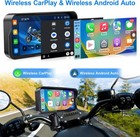 Motorcycle Dash Cam Front   Rear Carplay Gps Navigation System 1080p Waterproof