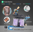Complete Tattoo Kit 4 Pro Machine Guns 54 Inks Power Supply Foot Pedal Needles