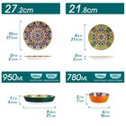Vancasso 16pc Dinner Sets For 4 People Dinnerware Dish Set Boho Plates And Bowls
