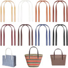 16pcs 23 5 Inch Pu Leather Purse Straps  8 Colors Sew On Purse Handle Bag Str   