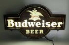 Vintage Budweiser Beer Lighted Sign Anheuser Busch Raymond Price 25    Breweriana