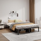 Metal Bed Frame Queen Size - 12 Inch Heavy-duty Platform Queen  Black 