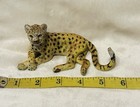 Vintage Aaa Replica Cheetah Juvenile Lying Down Realistic Animal 5  Inch Toy