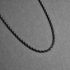 Black Rhodium Sterling Silver Italian Rope Chain Mens 925 Necklace 2mm 16  -30  