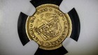 1872 Colombia Gold 1 Peso - Medellin - Arms Variety  Ngc Au 55  62k Minted  Rare