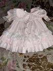 Vintage Bryan 2t Pink Dress Full Circle Party Pinafore Ruffles White Lace