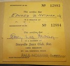 1959 Storyville Cape Cod Schedule Card   Tickets  scrap Page  Sarah Vaughan Etc 