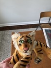 Steiff Vintage Mohair Tiger And Dog Stuffed Animal
