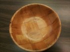  set Of 4  Weaved Wooden Bowls 6  Salad Bowl Dishwasher toxic Safe