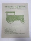 1916 Rock Island Plow Co  Letterhead Advertising Heider One Man Tractor Farming