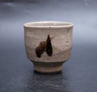 1221 Shoji Hamada Japanese Mashiko Pottery Tetsue Yunomi Tea Cup With Box