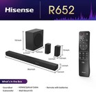 Hisense Ax700 5 1 4 Ch Dolby Atmos Soundbar Wireless Subwoofer Rear Speakers 4k