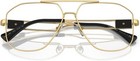 Versace Ve1287-1002 Eyeglass Frame Gold W demo Lens 59mm
