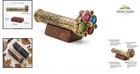 Handcrafted Floral Pattern Kaleidoscope With Two Turning Wheels For Unique Gift