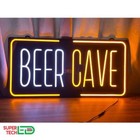 Beer Cave Neon Sign 35x17     Bright Led Light For Bar  Man Cave  Pub  Or Store