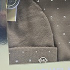 Michael Kors Women s Mk Gold Yellow Button Logo Knit Scarf   Hat Set
