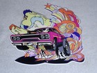 Vintage Dodge Mopar Road Runner Diecut 12  Metal Roadrunner Car Advertising Sign