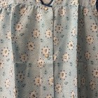 Vintage Haband For Her Smock Apron Size L Large Pearl Snap Usa Blue   White Nwot