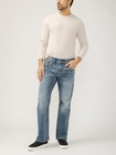 Silver Jeans Co Mens Zac Relaxed Fit Straight Leg Jeans Indigo - Full Size   New