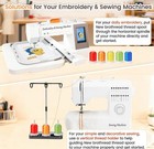 63 Brother Colors Polyester Embroidery Machine Thread Kit With Wood Rack