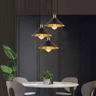Vintage 3 Way Metal Shade Pendant Light Ceiling Lamp Fixture Hanging Lighting