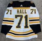 2021-22 Taylor Hall Game Worn Boston Bruins Away Set 2 400th Assist Meigray Loa