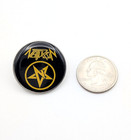Neil Turbin Anthrax Fistful Of Metal Heavy Thrash Badge Brooch Lapel Enamel Pin
