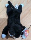 1999 Vintage Ty Beanie Buddies Collection Large Black   White Tuxedo Zip The Cat