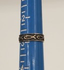 925 Taxco Toe Midi Ring 2 75 Adjustable Sterling Silver Fish Christian Ichthus