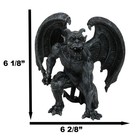 Short Horned Gargoyle Statue 6  Height Figurine Guardian Fantasy Figurine