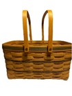 Longaberger 1997 Large Basket With 2 Swing Handles 12w   x16l x9h Signed