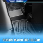Tpe All Weather Floor Mats Liners For Quad Cab 2002-2009 1st 2nd Row 3pcs