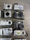 Vintage Lot 16 Mixed Digital Cameras Canon Sony Nikon Kodak Olympus Parts Repair