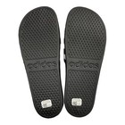 Adidas Men s Slip On Adilette Aqua Cloudfoam Slide Sandals  black white  13 