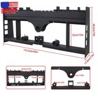 Heavy-duty Skid Steer Pallet Fork Frame W receiver Hitch   Spear Sleeves 2500lbs