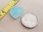 Genuine Beach Sea Glass Surf Tumbled Teal Aqua Blue Ocean Frosted Medium L01
