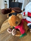 Dan Dee Christmas Animated Vtg Santa On A Reindeer Sings  livin La Vida Loca 