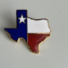 Texas Souvenir Enamel Lapel  Pin The Lone Star State Shape  New