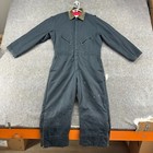 Vintage Walls Coveralls Mens Large Short Black Quilted Lined Insulated Zero Zone