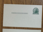 5 Unused Us Postal Service 1   2 Cent Postcards 1950s Jefferson  Franklin Stamps