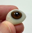 Lot Of 3 Antique German Hand-blown Human Prosthetic Glass Eyes 