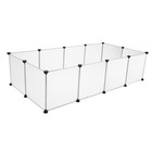 12 Panel Fence Dog Playpen Crate Pet Play Pen Exercise Puppy Kennel Diy Expandab