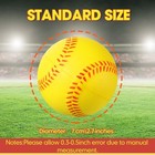 Wettarn 36 Pcs Foam Baseball Bulk Soft Baseball For Kid Yellow