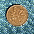 1955 Canada One Cent Coin 