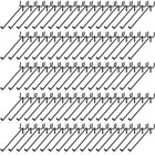 100 Pcs Peg Board Shelving Hooks Stainless Steel Hanging Board Pegs Wall Disp   